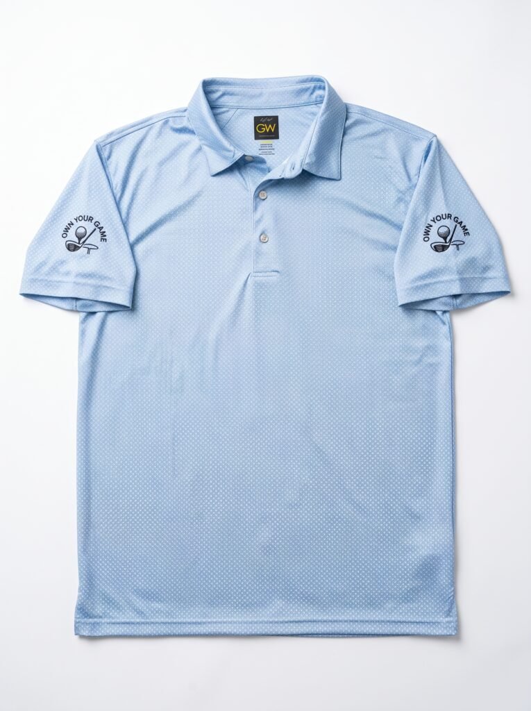 Light Blue Men’s Polo Shirt – XL