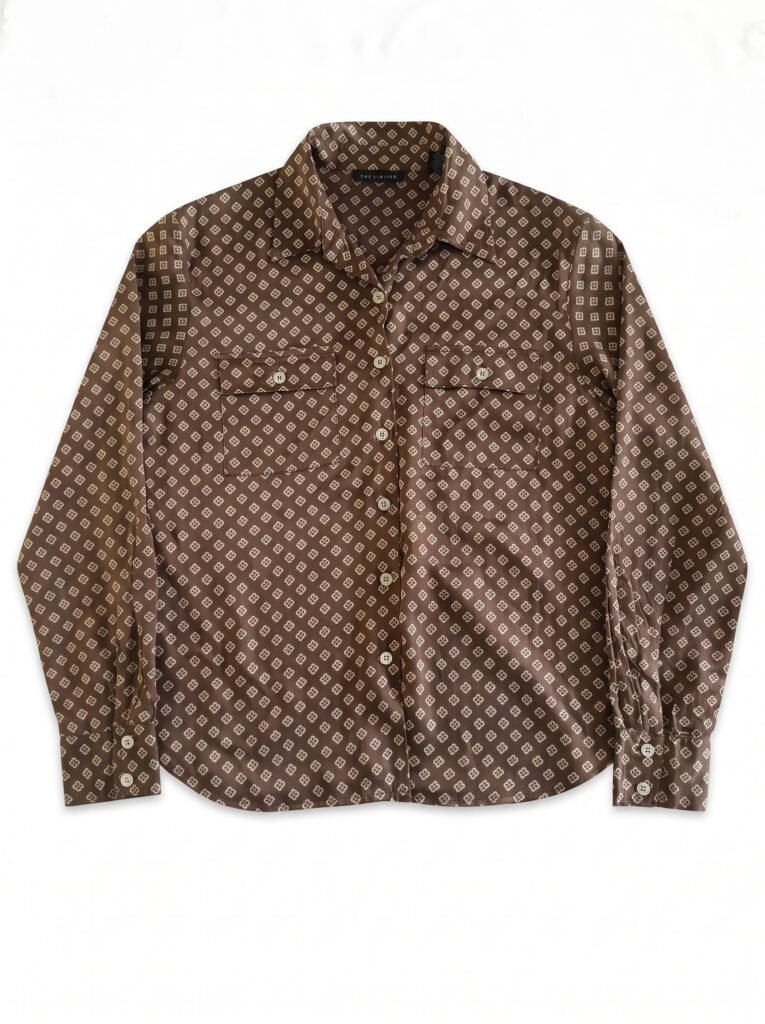 brown_printed_silk_shirt