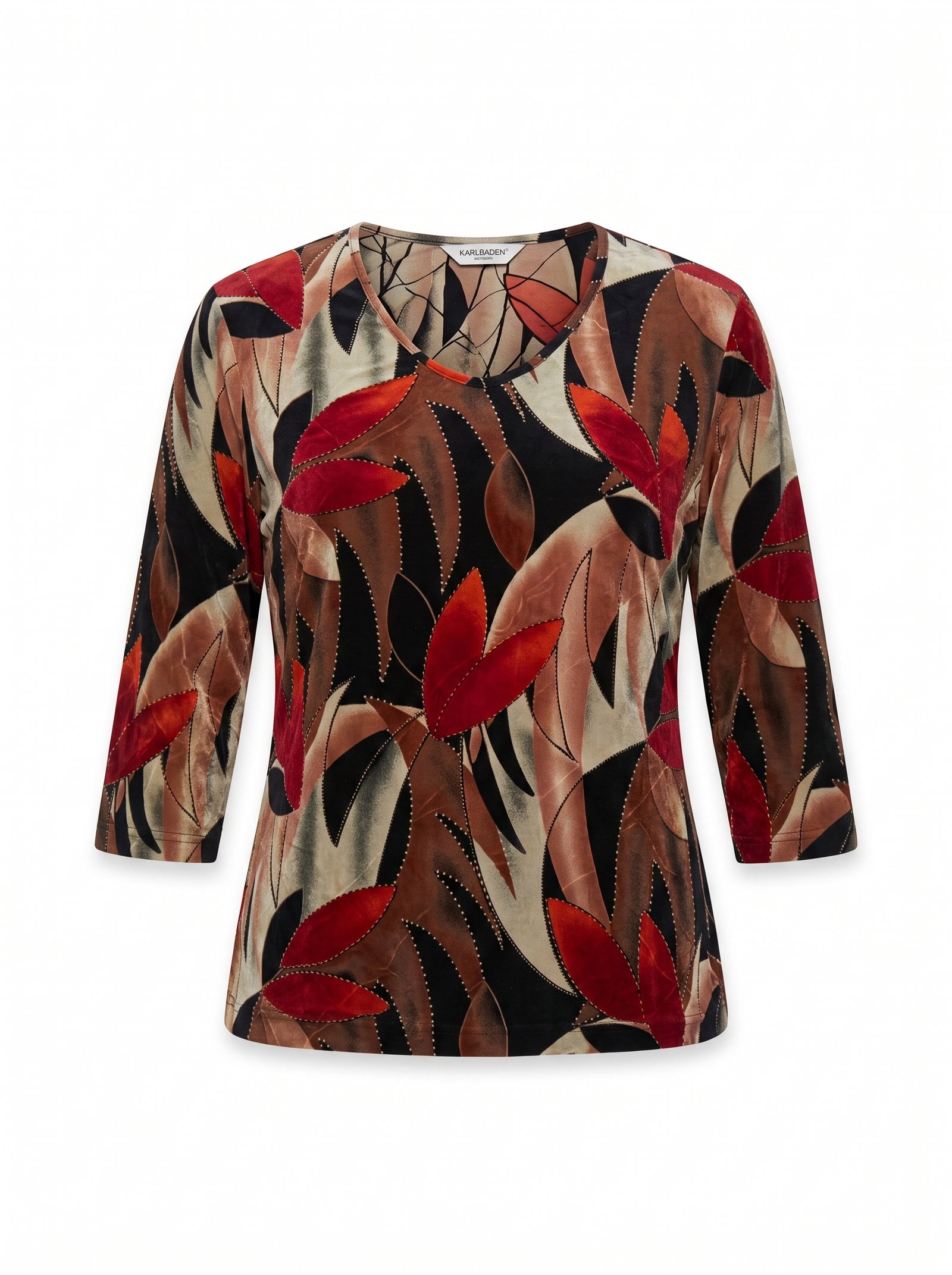 multicolor_women_v_neck_top