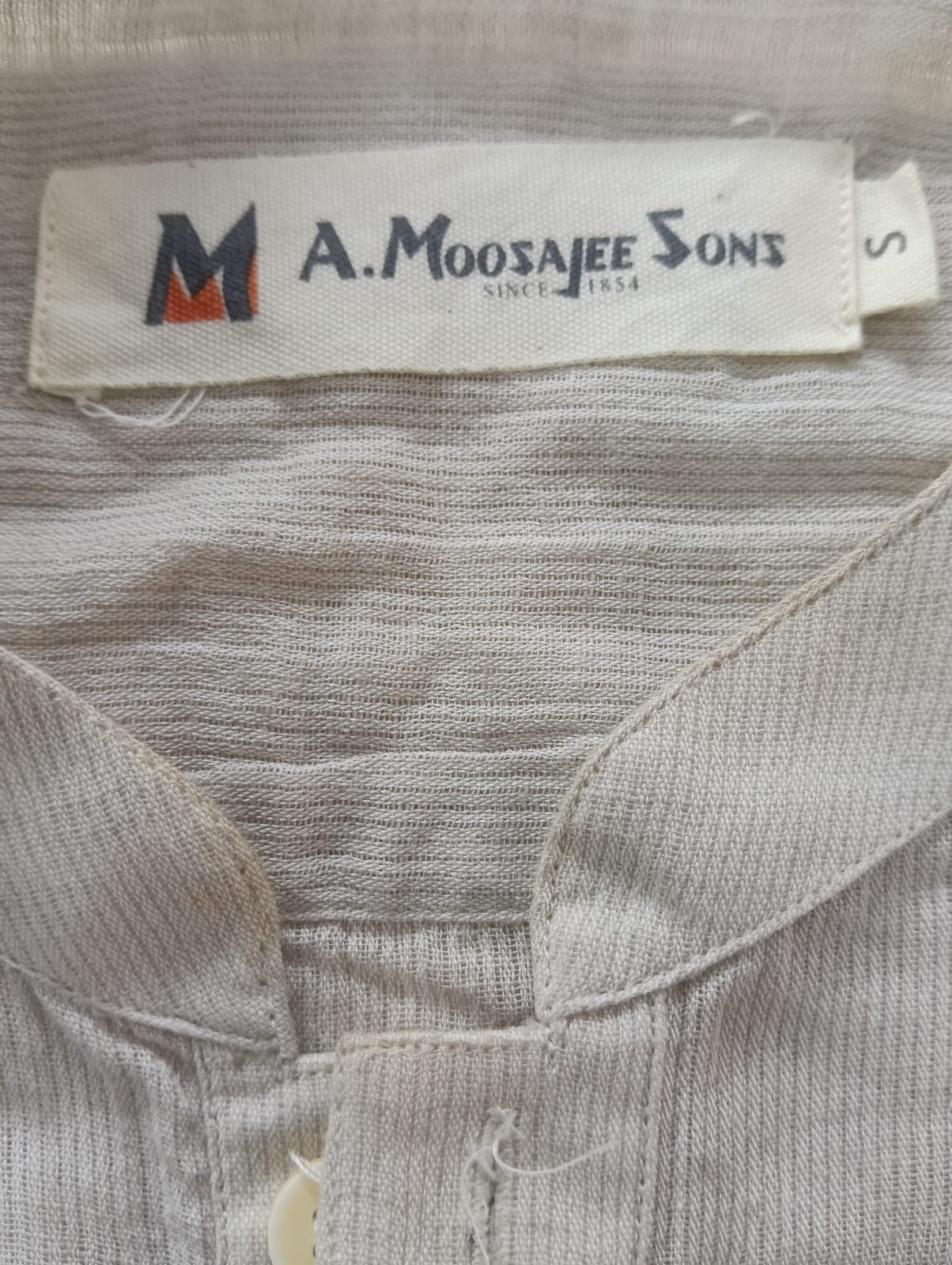 Cream Shirt for Men Full Sleeves - S - Image 2
